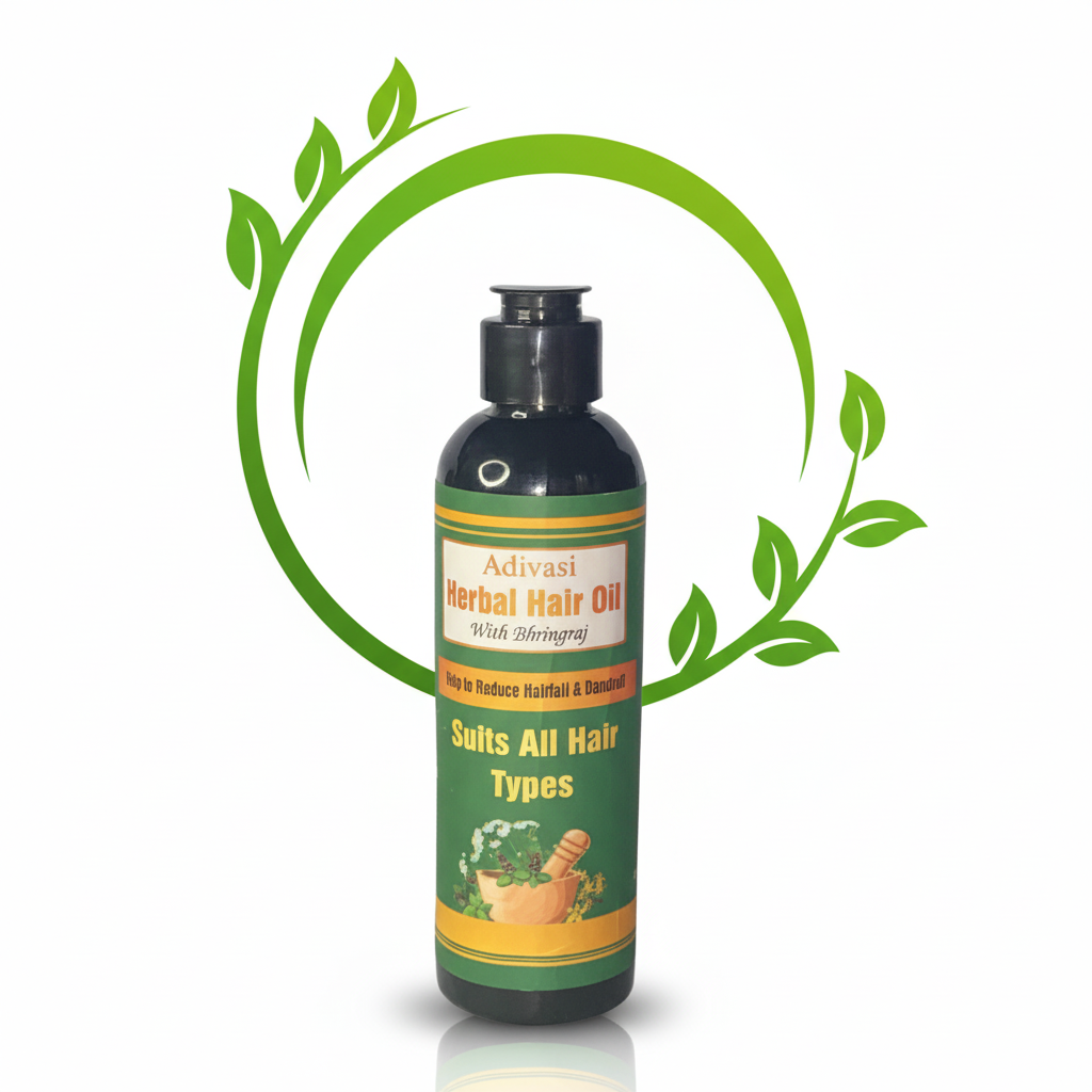 Adivasi Herbal Hair Oil & Herbal Shampoo