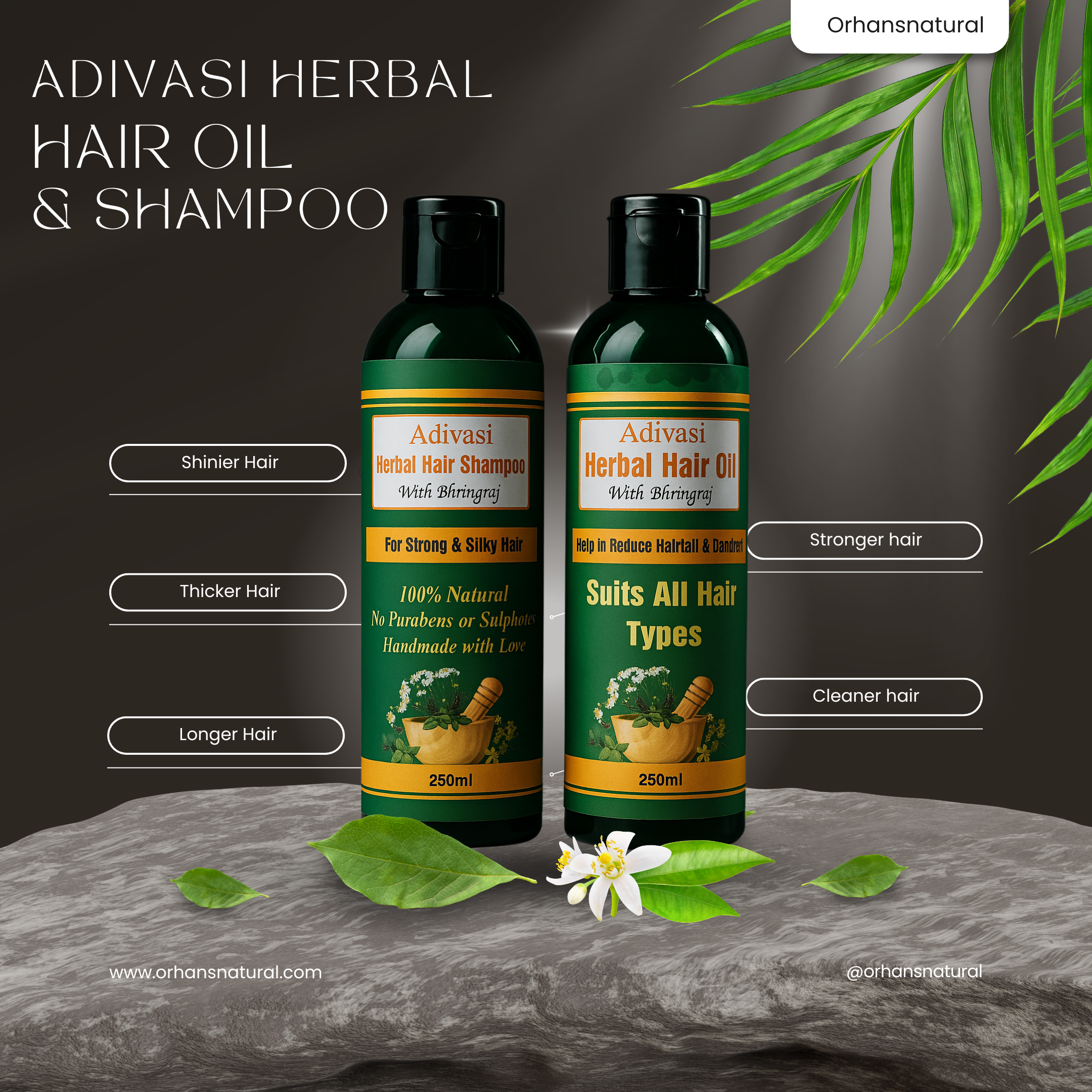 Adivasi Herbal Hair Oil & Herbal Shampoo